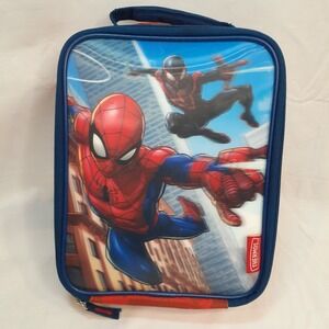 Thermos Marvel Spiderman Insulated Lunch Bag with Handle Soft Shell Zip Around‎